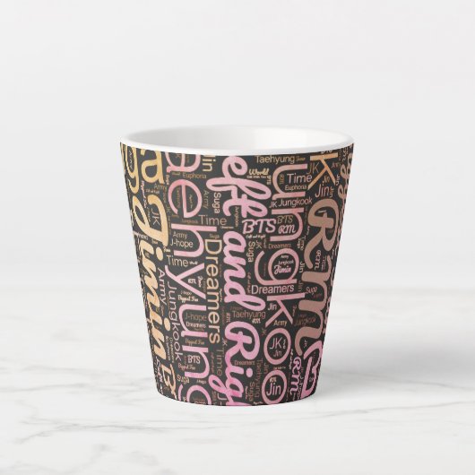 BTS wordcloud Mug (Devant)