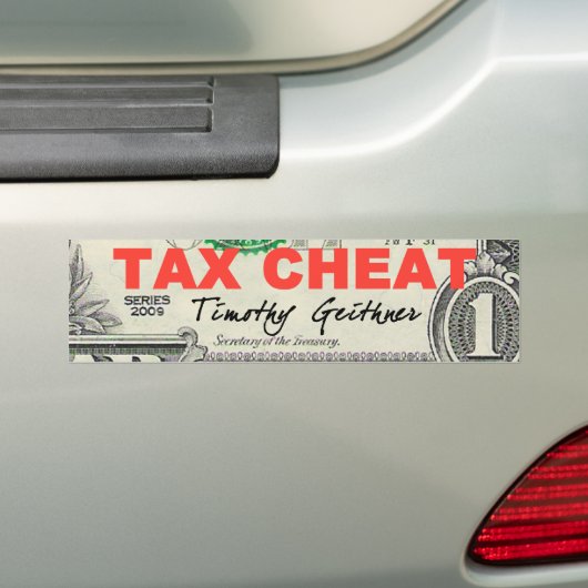 BTW-Cheat Bumpersticker (Op auto)
