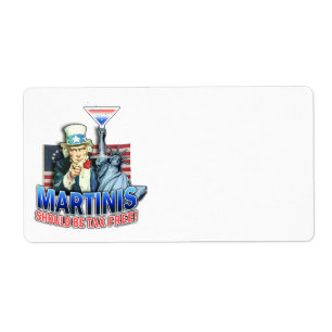 BTW-VRIJE MARTINI'S ETIKETTEN
