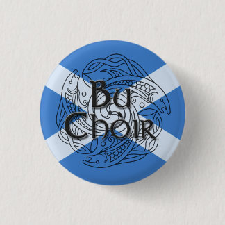 Bu Choir Saltire Ronde Button 3,2 Cm