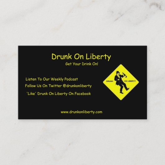 Bu sur des cartes de liberté (Devant)