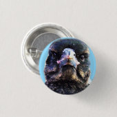 Bub the Australian Rescuing Magpie Ronde Button 3,2 Cm (Voorkant /achterkant)