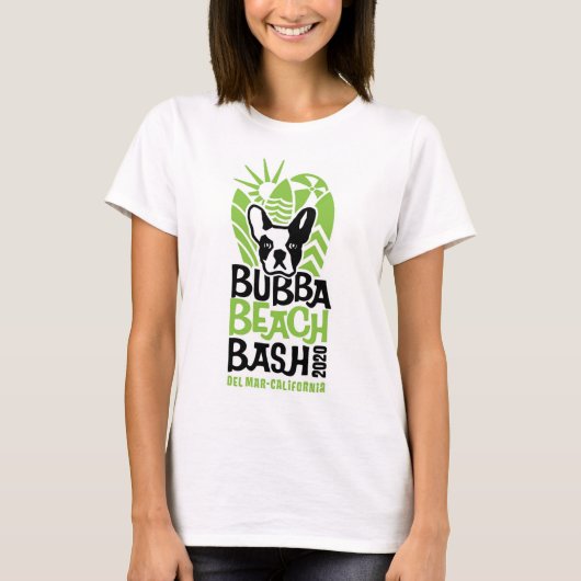 BUBBA BEACH BASH 2020 VAN VROUWEN T-SHIRT (Voorkant)