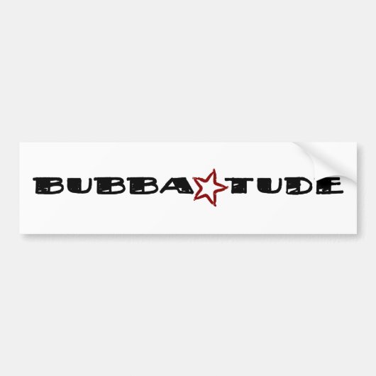 Bubba Tude Bumpersticker (Voorkant)
