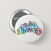 Bubbel Baby shower Ronde Button 5,7 Cm (Voorkant /achterkant)