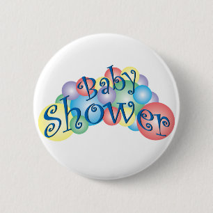 Bubbel Baby shower Ronde Button 5,7 Cm