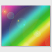 Bubbel regenboog cadeaupapier (Vlak)