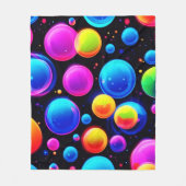 Bubbelnevel Fleece Deken (Voorkant)