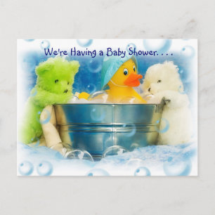 Bubbels Baby Douche Uitnodigingen