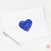 Bubbels Blauw Hart Stickers (Envelop)