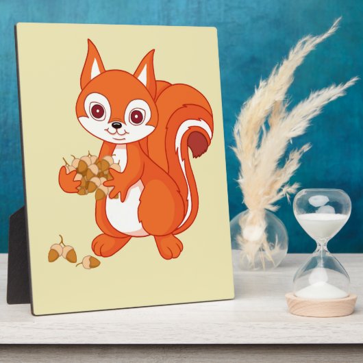 Bubbels de Helpvolle eekhoorn Fotoplaat (Zijkant)