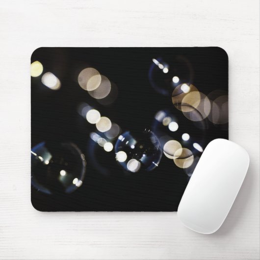 Bubbels en Bokeh ontwerp Muismat (Met muis)