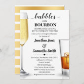 Bubbels en Bourbon voordat ik doe Koppels douche Kaart (Voorkant / Achterkant)