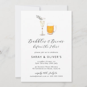 Bubbels en brouwt voor de I do's bruiloft douche Kaart