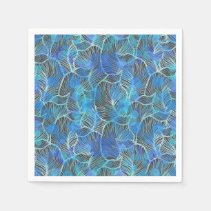 Bubbels en veren D Grijs BG Servet