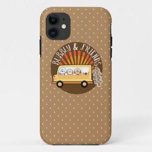bubbels en vrienden maken een reis iPhone 11 hoesje