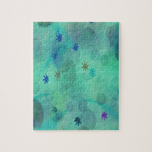 Bubbels in het Blauwgroen Legpuzzel (Verticaal)