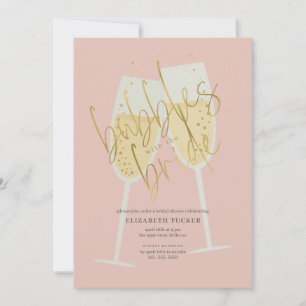 Bubbels met het Bride Champagne Vrijgezellenfeest Kaart