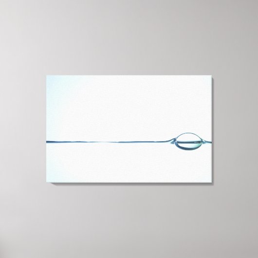 Bubbels op het wateroppervlak canvas afdruk (Voorkant)