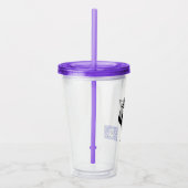 Bubbels Reizen Zeemeermin Acryl Tumbler Acryl Drinkbeker (Rechts)