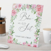 bubbelstang | Blush-Rozen | Baby Treat Reclamebord Met Voetstuk (Insitu)