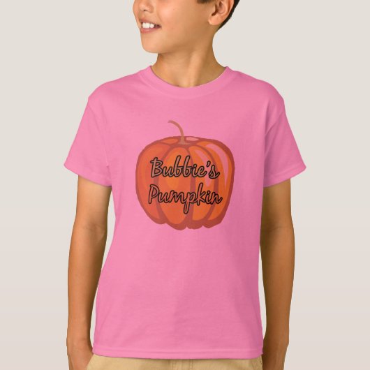 Bubbie's pompoen t-shirt (Voorkant)