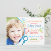 Bubble Anniversaire Invitation POP Anniversaire Ga (Debout devant)