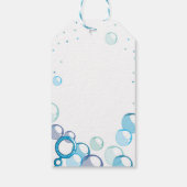 Bubble anniversaire merci faveur étiquette cadeau (Dos)