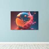 Bubble Art Canvas Afdruk (Insitu (Houten vloer))