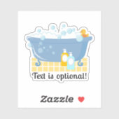 Bubble Bath Bath Tub Sticker (Vel)