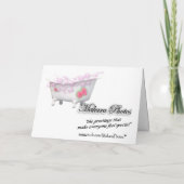 Bubble Bath Get Well-customize Kaart (Achterkant)