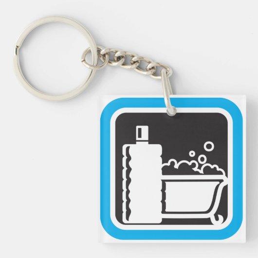 Bubble Bath Icon Sleutelhanger (Voorkant)