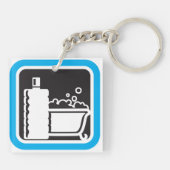 Bubble Bath Icon Sleutelhanger (Achterkant)