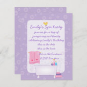 Bubble Bath Kaart (Voorkant / Achterkant)