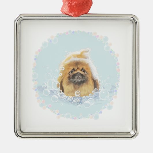Bubble Bath Metalen Ornament (Voorkant)