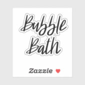 Bubble Bath Opslag Sticker (Vel)