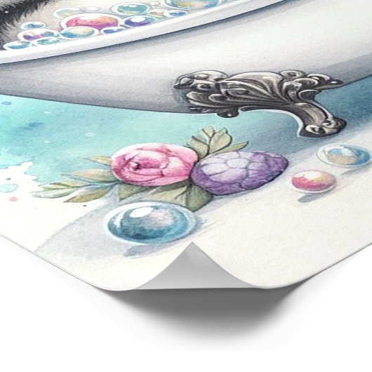 Bubble Bath Panda Poster (Hoek)