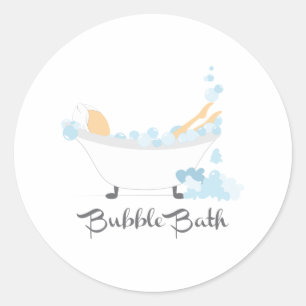 Bubble Bath Ronde Sticker