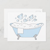 Bubble Bathtub Briefkaart (Voorkant / Achterkant)