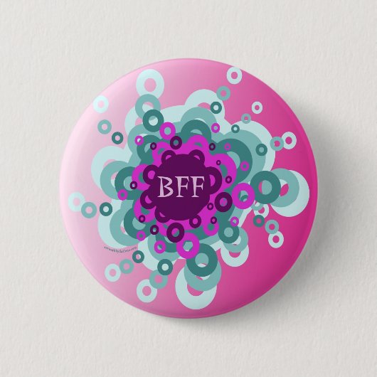 BUBBLE Best Friends Forever Ronde Button 5,7 Cm (Voorkant)