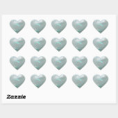 Bubble, blauw hart sticker (Vel)