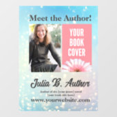 Bubble Blue Custom Auteur Boek Ondertekening Raamsticker (Vel)