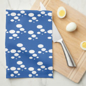 Bubble Blue Theedoek (Quarter Fold)