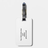 Bubble Boba Parel Melk Thee Tapiocabal Bagagelabel (Achterkant verticaal)