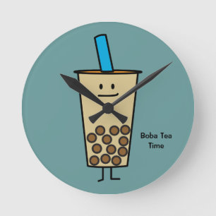 Bubble Boba Pearl Milk Tea Tapioca ballen Ronde Klok