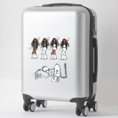 Bubble Braids Danser Stickers Grijs/Wit (Koffer)