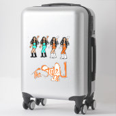 Bubble Braids Danser Stickers Sinaasappel/Aqua (Koffer)