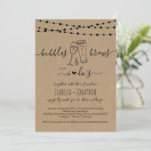 Bubble & Brews And I Do's Faire-part de mariage (Debout devant)