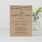 Bubble & Brews Couple's Shower Invitation (Debout devant)