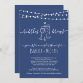Bubble & Brews Couple's Shower Invitation Kaart (Voorkant / Achterkant)